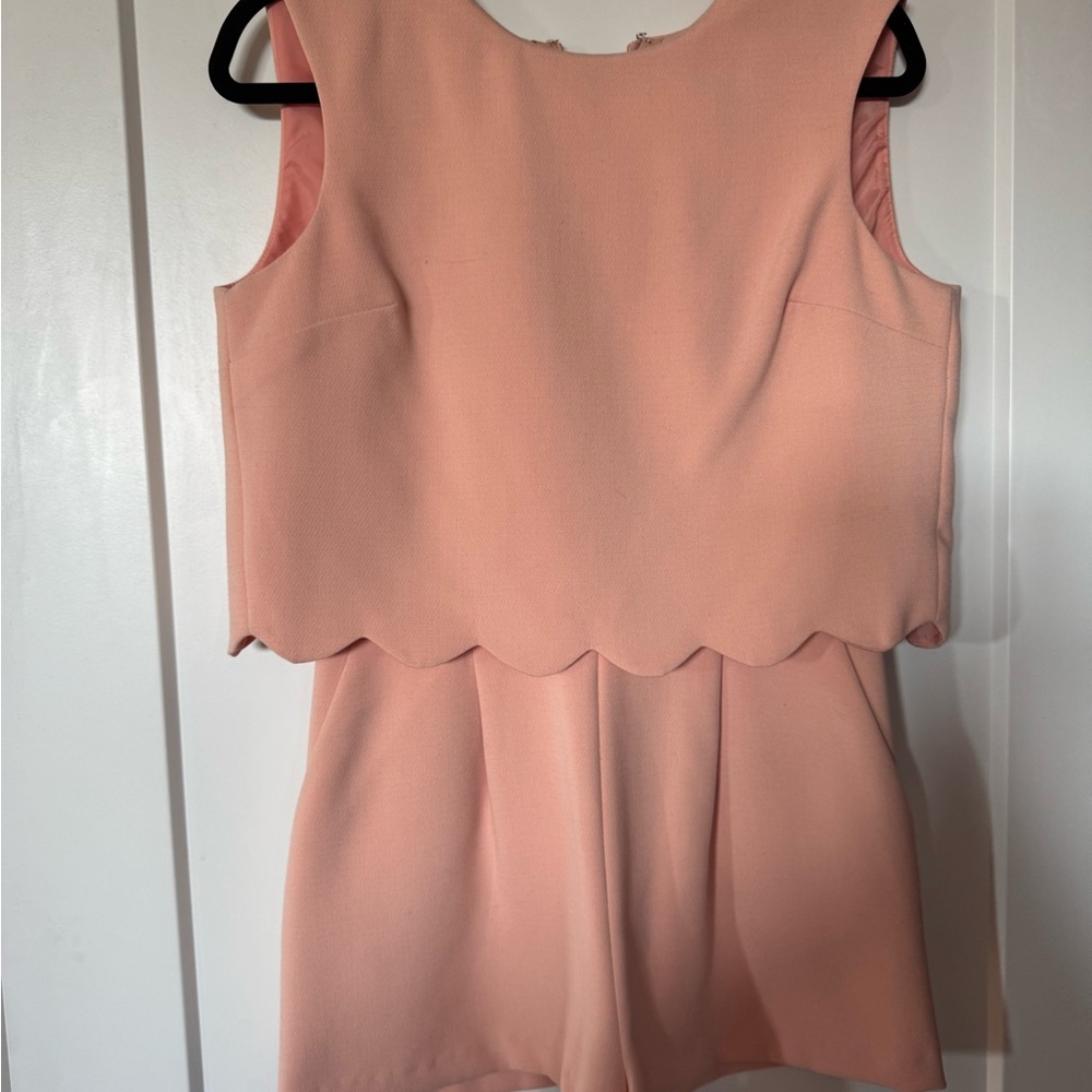 Miss Selfridge Peach Romper